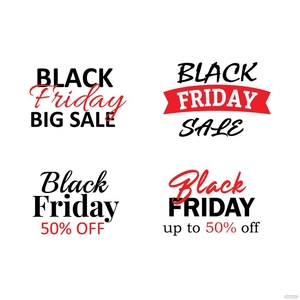 Black Friday Lettering Vector