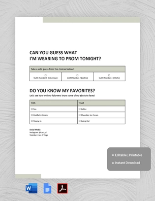Math Quiz template