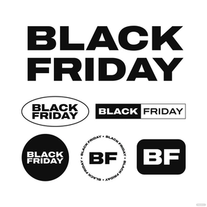 Black Friday Logo Vector