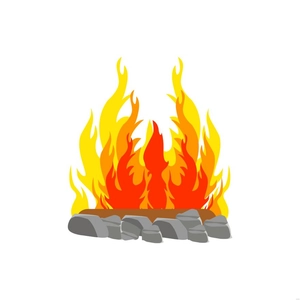 Burning Fire Illustration