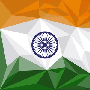 Abstract Indian Flag Vector
