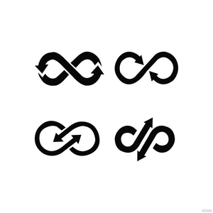 Infinity Arrow Vector