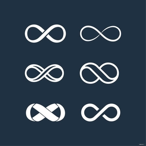 White Infinity Vector