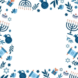 Hanukkah Frame Vector