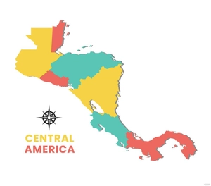 Central America Map Vector