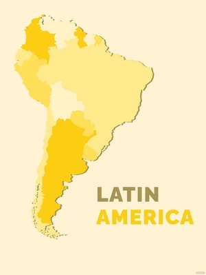 Latin America Map Vector