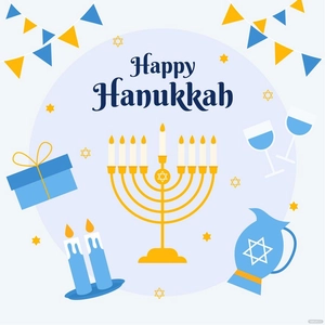 Hanukkah Festival Vector