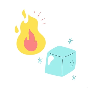 Fire and Ice Illustration