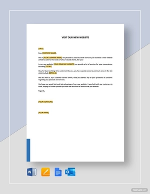 Visit our New Website Template