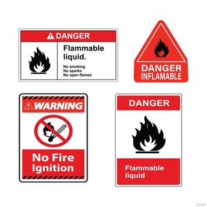 Fire Warning Sign Vector