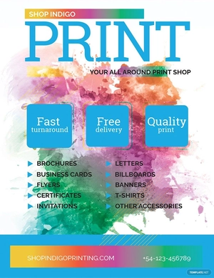 Print Shop Flyer Template