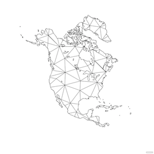 North America Map Clipart