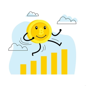 Cartoon Bitcoin Illustration