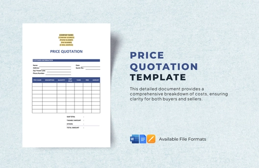 Price Quotation Template