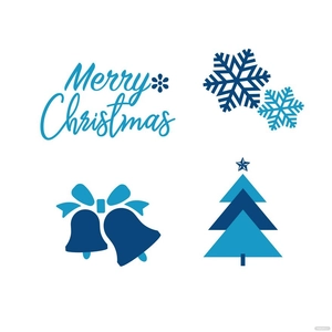 Blue Christmas Vector