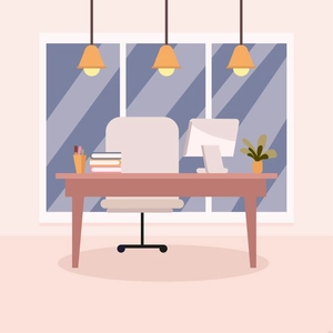 Office Furniture Illustration