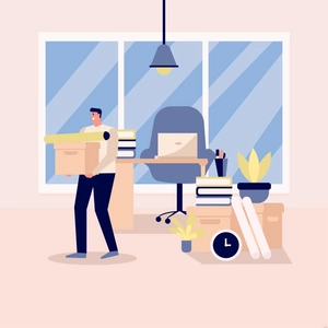 Office Relocation Illustration