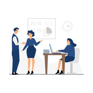 Office Staff Illustration