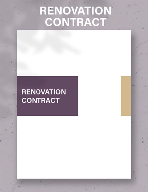 Renovation Contract Template