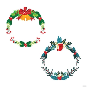 Christmas Wreath Vector