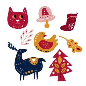 Scandinavian Christmas Illustration