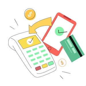 Money Transfer Illustration
