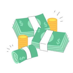 Money Bundle Illustration