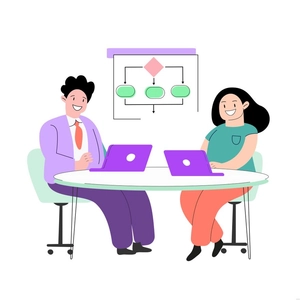 Simple Office Illustration