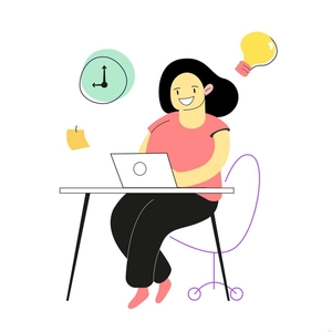Minimal Office Illustration