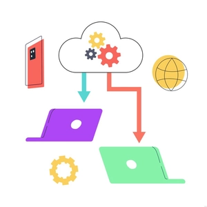 Service Technology Illustration