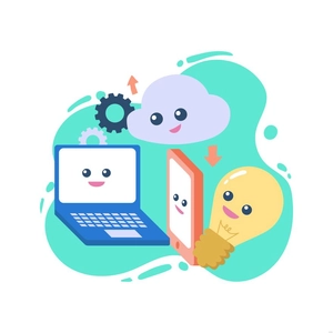 Cartoon Technology Illustration