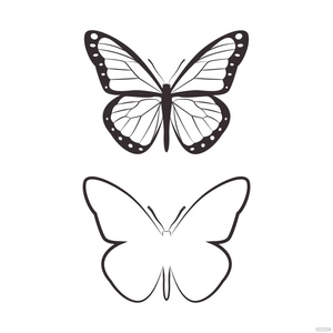 Transparent Butterfly Vector