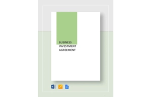 Business Investment Agreement Template Business Investment Agreement Template