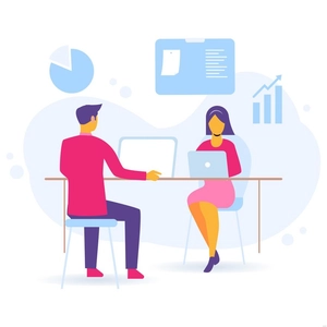 Corporate Office Illustration