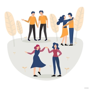 Cartoon Couple Vector