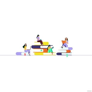 Cartoon People Sitting Vector