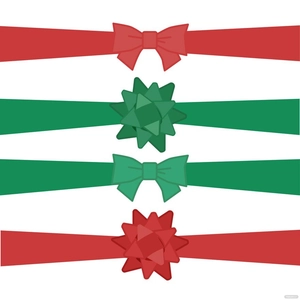 Christmas Bow Vector