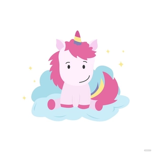 Cartoon Unicorn Vector