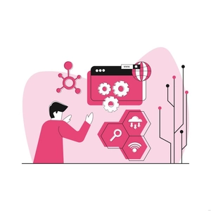 Flat Technology Illustration