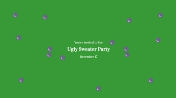 Free Ugly Sweater Party Youtube Banner Template to Edit Online