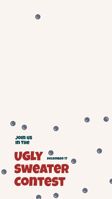 Free Ugly Sweater Contest Snapchat Geofilter Template to Edit Online
