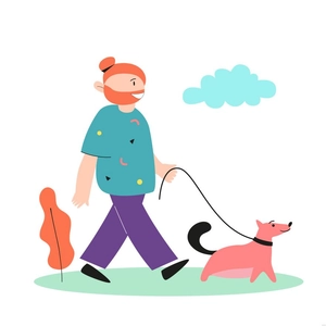 Side View Man Illustration