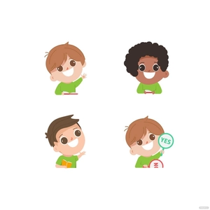Cartoon Little Boy Vector