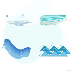 Running Water Vector
