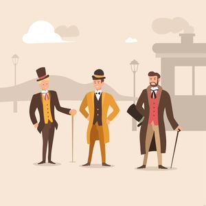 Vintage Men Illustration