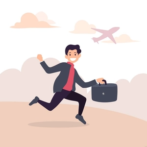 Cartoon Happy Man Illustration