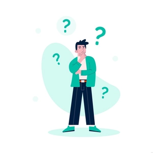 Thinking Man Illustration