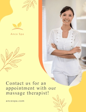Massage Therapist Flyer Template