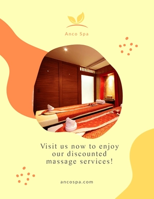 Massage Parlor Flyer Template