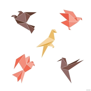 Origami Bird Vector